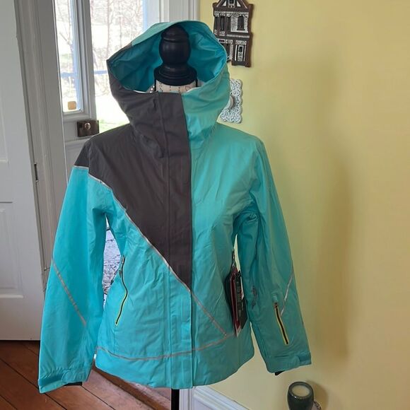 NWT $425! Spyder Pryme *Tiffany Blue*Jacket Sz S